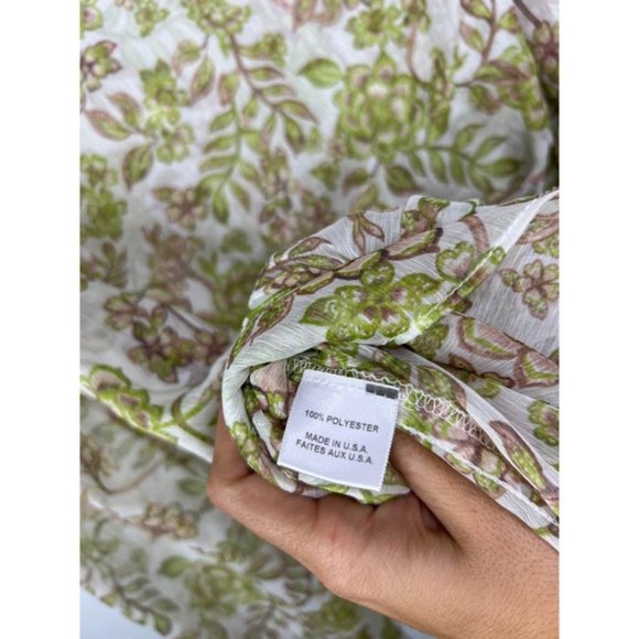 Misa Ruffle Drawstring Neck Elastic Waist Mini Dress Women's Green Size: XS NWOT - Picture 8 of 9